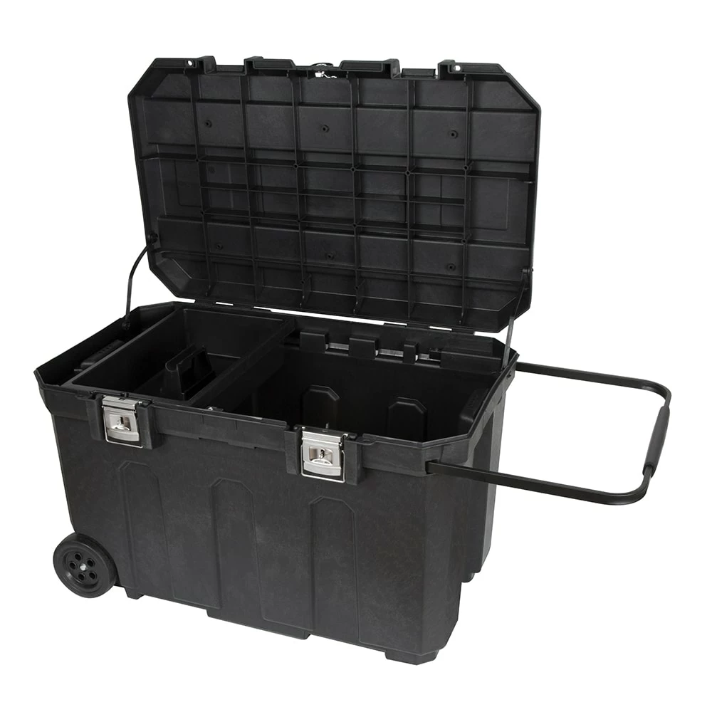CRAFTSMAN Portable Tool Boxes 37-in Black Plastic Wheels Lockable Tool Box 2 CRAFTSMAN Portable Tool Boxes 37-in Black Plastic Wheels Lockable Tool Box - Image 2