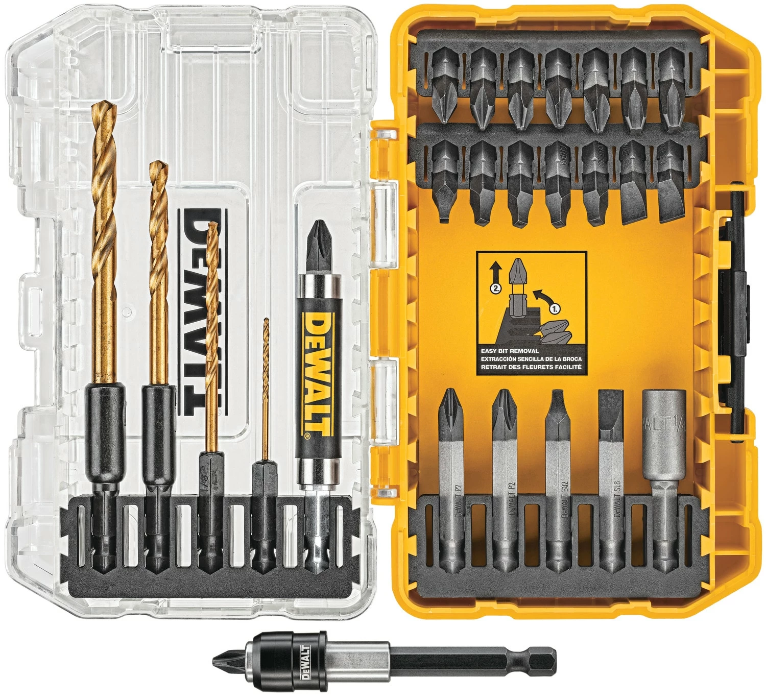 DEWALT Screwdriver Bits TOUGH GRIP Set Steel Hex Shank Screwdriver Bit Set (27-Piece) 2 DEWALT Screwdriver Bits TOUGH GRIP Set Steel Hex Shank Screwdriver Bit Set (27-Piece) - Image 2