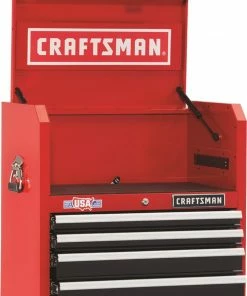 CRAFTSMAN Top Tool Chests 2000 Series 26-in W x 24.5-in H 4-Drawer Steel Tool Chest (Red) 33 CRAFTSMAN Top Tool Chests 2000 Series 26-in W x 24.5-in H 4-Drawer Steel Tool Chest (Red) -Craftsman Sales Shop 09861069