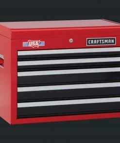 CRAFTSMAN Top Tool Chests 2000 Series 26-in W x 19.75-in H 5-Drawer Steel Tool Chest (Red) -Craftsman Sales Shop 09889494