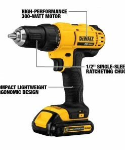 DEWALT Drills 20-volt Max 1/2-in Drill (2-Batteries Included and Charger Included) 10 DEWALT Drills 20-volt Max 1/2-in Drill (2-Batteries Included and Charger Included) -Craftsman Sales Shop 09979303