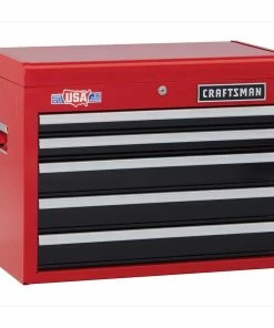 CRAFTSMAN Top Tool Chests 2000 Series 26-in W x 19.75-in H 5-Drawer Steel Tool Chest (Red) -Craftsman Sales Shop 09985698