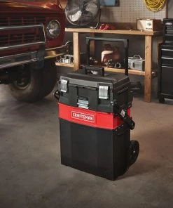 CRAFTSMAN Portable Tool Boxes 22-in 1-Drawer Black Plastic and Metal Wheels Lockable Tool Box -Craftsman Sales Shop 10151560