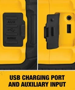 DEWALT Jobsite Radios 12-Volt or 20-Volt Max Cordless Jobsite Bluetooth Speaker -Craftsman Sales Shop 10192419