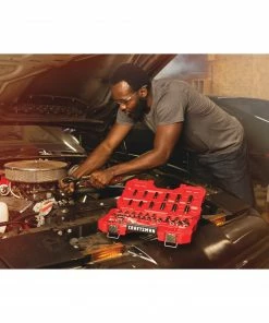 CRAFTSMAN Mechanics Tool Sets 51-Piece Standard (SAE) and Metric Combination Gunmetal Chrome Mechanics Tool Set (3/8-in) 46 CRAFTSMAN Mechanics Tool Sets 51-Piece Standard (SAE) and Metric Combination Gunmetal Chrome Mechanics Tool Set (3/8-in) -Craftsman Sales Shop 10397809