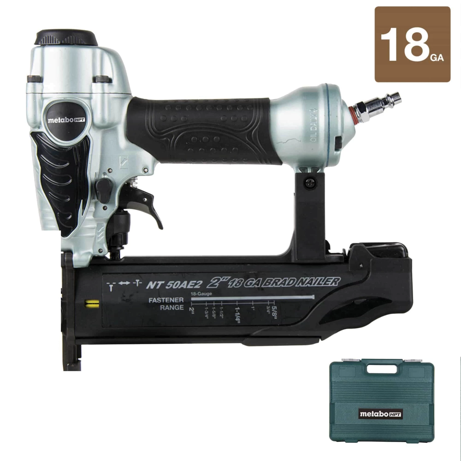 Metabo HPT Nailers 18-Gauge Pneumatic Brad Nailer 1 Metabo HPT Nailers 18-Gauge Pneumatic Brad Nailer
