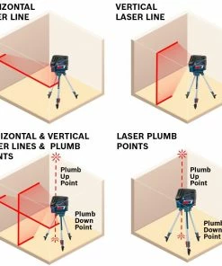 Bosch Laser Levels VisiMax 100-ft Red Beam Self-Leveling Cross-line Cross Laser Level with Plumb Points and Level -Craftsman Sales Shop 10696062