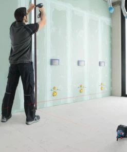 Bosch Laser Levels VisiMax 100-ft Red Beam Self-Leveling Cross-line Cross Laser Level with Plumb Points and Level -Craftsman Sales Shop 10696065