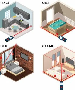 Bosch Laser Distance Measurers BLAZE One 165-ft Indoor Laser Distance Measurer with Backlit Display -Craftsman Sales Shop 10749398