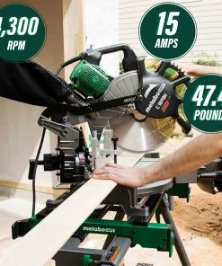 Metabo HPT Miter Saws 12-in 15 Amps Dual Bevel Compound Corded Miter Saw -Craftsman Sales Shop 10753860 scaled