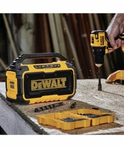 DEWALT Jobsite Radios 12-Volt or 20-Volt Max Cordless Jobsite Bluetooth Speaker -Craftsman Sales Shop 10844496