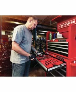 CRAFTSMAN Mechanics Tool Sets 81-Piece Standard (SAE) and Metric Combination Gunmetal Chrome Mechanics Tool Set (1/4-in; 3/8-in) -Craftsman Sales Shop 10996629