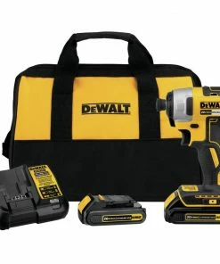 DEWALT Impact Drivers 20-volt Max 1/4-in Variable Speed Brushless Cordless Impact Driver (2-Batteries Included)