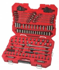 CRAFTSMAN Mechanics Tool Sets 121-Piece Standard (SAE) and Metric Combination Gunmetal Chrome Mechanics Tool Set (1/4-in; 3/8-in) -Craftsman Sales Shop 11213199