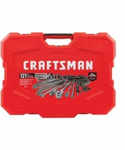 CRAFTSMAN Mechanics Tool Sets 121-Piece Standard (SAE) and Metric Combination Gunmetal Chrome Mechanics Tool Set (1/4-in; 3/8-in) -Craftsman Sales Shop 11213200