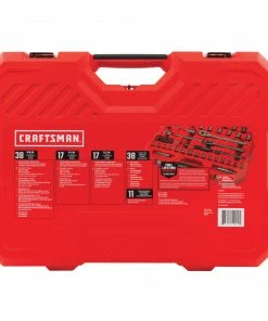 CRAFTSMAN Mechanics Tool Sets 121-Piece Standard (SAE) and Metric Combination Gunmetal Chrome Mechanics Tool Set (1/4-in; 3/8-in) -Craftsman Sales Shop 11213201
