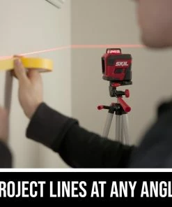 SKIL Laser Levels 65-ft Red Beam Self-Leveling Cross-Line 360 Laser Level Kit with Plumb Points and Level with Soft Case -Craftsman Sales Shop 11221829