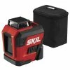 SKIL Laser Levels 65-ft Red Beam Self-Leveling Cross-Line 360 Laser Level Kit with Plumb Points and Level with Soft Case