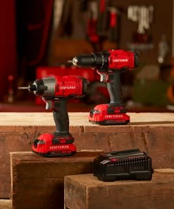 CRAFTSMAN Power Tool Combo Kits V20 2-Tool 20-Volt Max Power Tool Combo Kit with Soft Case (2-Batteries Included and Charger Included) -Craftsman Sales Shop 11351373