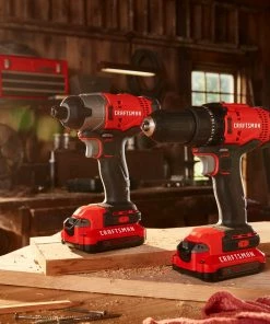 CRAFTSMAN Power Tool Combo Kits V20 2-Tool 20-Volt Max Power Tool Combo Kit with Soft Case (2-Batteries Included and Charger Included) -Craftsman Sales Shop 11351377