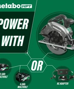 Metabo HPT Circular Saws MultiVolt 36-Volt 7-1/4-in Brushless Hybrid Cordless and Corded Circular Saw 19 Metabo HPT Circular Saws MultiVolt 36-Volt 7-1/4-in Brushless Hybrid Cordless and Corded Circular Saw -Craftsman Sales Shop 11357058
