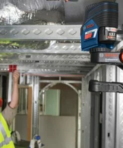 Bosch Laser Levels VisiMax 100-ft Red Beam Self-Leveling Cross-line Cross Laser Level with Plumb Points and Level -Craftsman Sales Shop 11386182