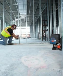 Bosch Laser Levels VisiMax 100-ft Red Beam Self-Leveling Cross-line Cross Laser Level with Plumb Points and Level -Craftsman Sales Shop 11386183