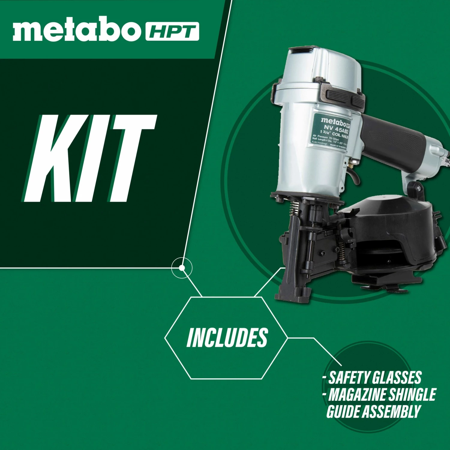 Metabo HPT Nailers 15-Degree Pneumatic Roofing Nailer 3 Metabo HPT Nailers 15-Degree Pneumatic Roofing Nailer - Image 3