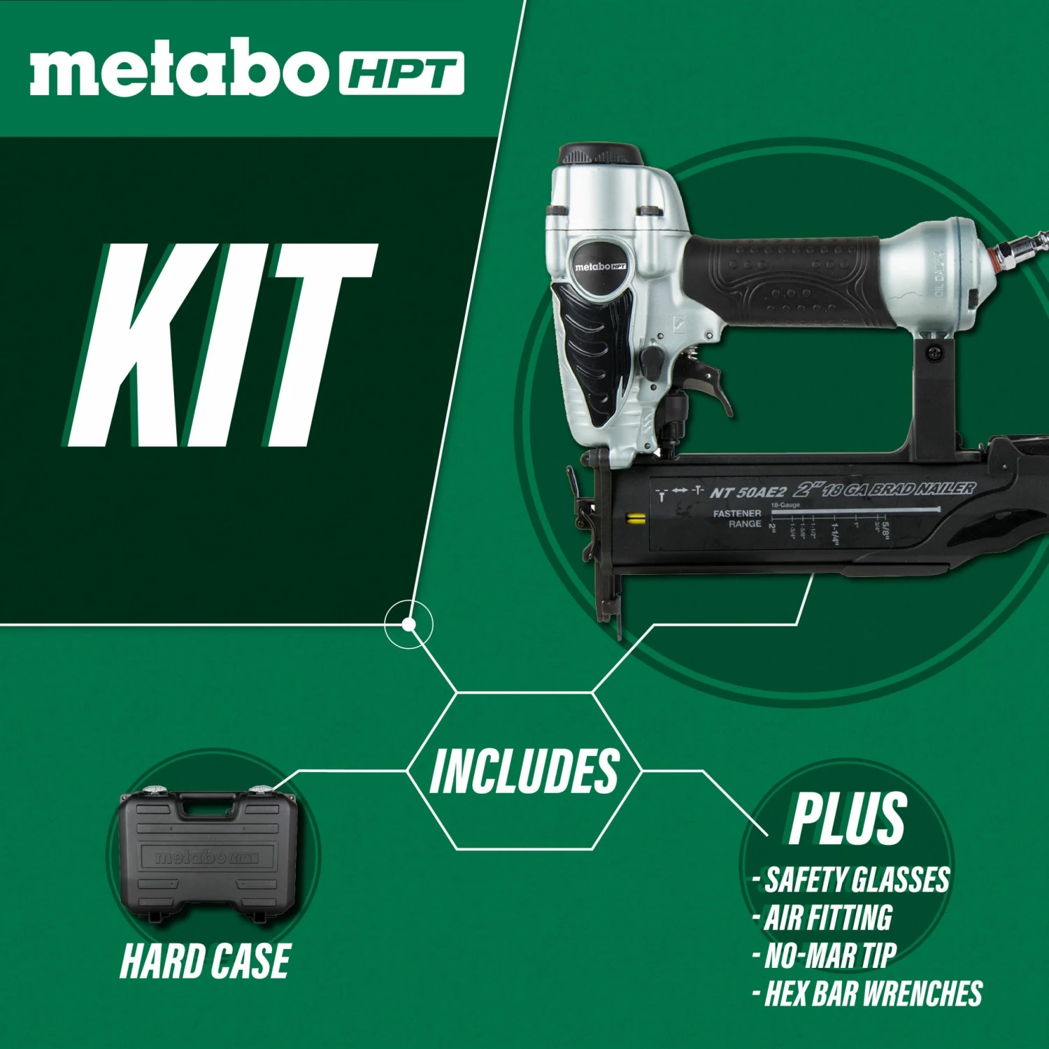 Metabo HPT Nailers 18-Gauge Pneumatic Brad Nailer 3 Metabo HPT Nailers 18-Gauge Pneumatic Brad Nailer - Image 3