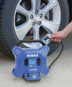 Kobalt Air Inflators Kobalt 24 Volt cordless high pressure inflator 24-Volt Lithium Ion (Li-Ion) Air Inflator (Power Source: Battery) -Craftsman Sales Shop 11621570