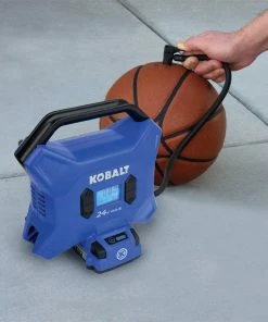 Kobalt Air Inflators Kobalt 24 Volt cordless high pressure inflator 24-Volt Lithium Ion (Li-Ion) Air Inflator (Power Source: Battery) -Craftsman Sales Shop 11621572