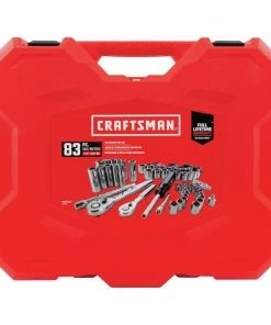 CRAFTSMAN Mechanics Tool Sets 83-Piece Standard (SAE) and Metric Combination Polished Chrome Mechanics Tool Set (1/4-in; 3/8-in) 10 CRAFTSMAN Mechanics Tool Sets 83-Piece Standard (SAE) and Metric Combination Polished Chrome Mechanics Tool Set (1/4-in; 3/8-in) -Craftsman Sales Shop 11670729