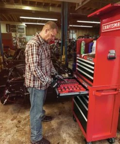 CRAFTSMAN Bottom Tool Cabinets 2000 Series 26.5-in W x 37.5-in H 5-Drawer Steel Rolling Tool Cabinet (Red) -Craftsman Sales Shop 11963343