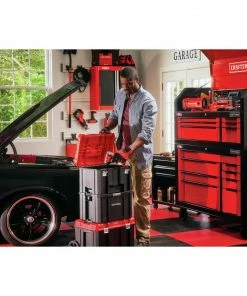 CRAFTSMAN Portable Tool Boxes VERSASTACK System 20-in Red Plastic Wheels Lockable Tool Box -Craftsman Sales Shop 11997536