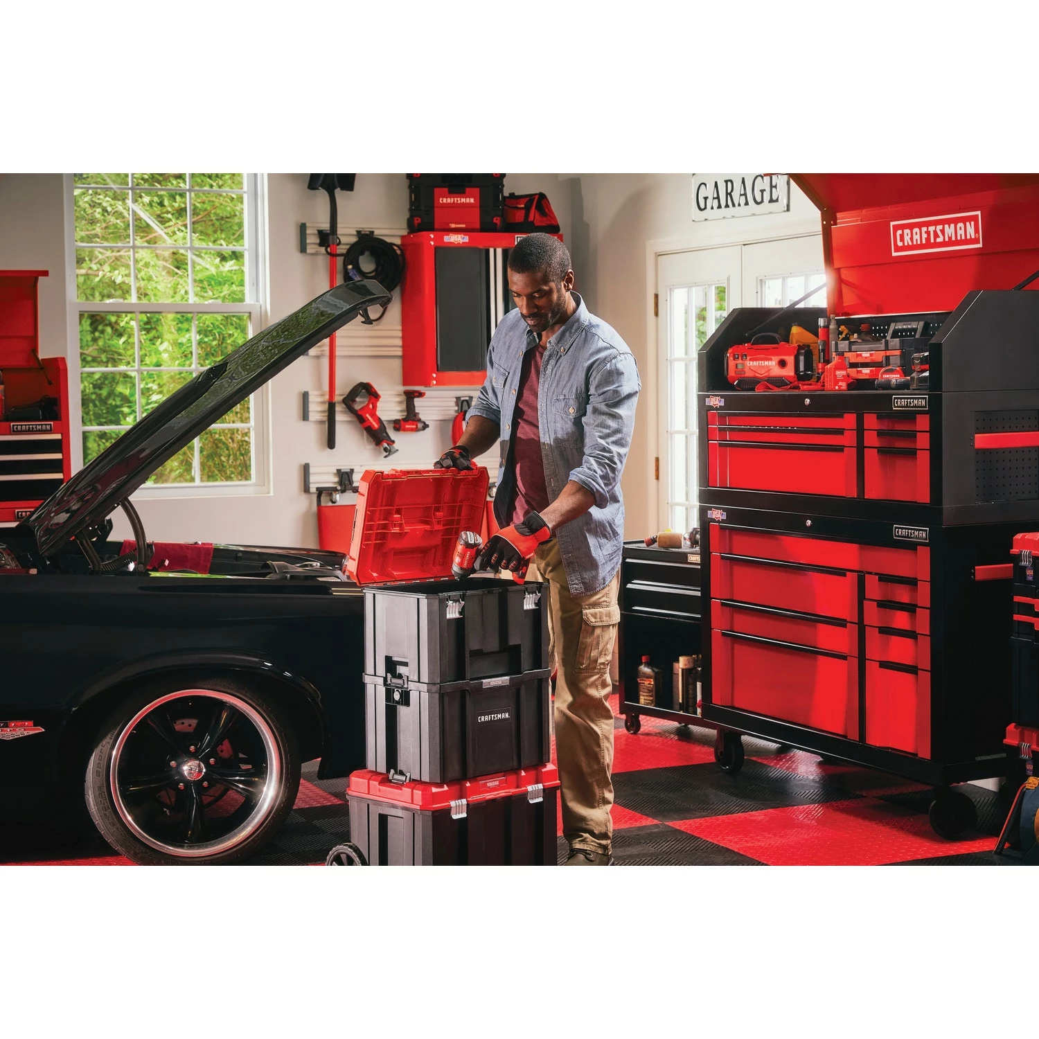 CRAFTSMAN Portable Tool Boxes VERSASTACK System 17-in Red Plastic Lockable Tool Box 10 CRAFTSMAN Portable Tool Boxes VERSASTACK System 17-in Red Plastic Lockable Tool Box - Image 10