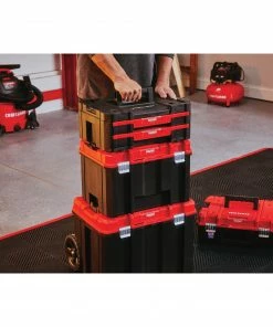 CRAFTSMAN Portable Tool Boxes VERSASTACK System 17-in 2-Drawer Black Plastic Tool Box 30 CRAFTSMAN Portable Tool Boxes VERSASTACK System 17-in 2-Drawer Black Plastic Tool Box -Craftsman Sales Shop 12004023