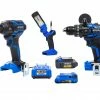 Kobalt Power Tool Combo Kits XTR 3-Tool 24-Volt Max Brushless Power Tool Combo Kit with Hard Case (2-Batteries Included and Charger Included)
