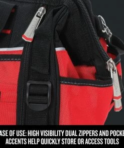CRAFTSMAN Tool Bags VERSASTACK Red/Black Polyester 17-in Zippered Tool Bag 11 CRAFTSMAN Tool Bags VERSASTACK Red/Black Polyester 17-in Zippered Tool Bag -Craftsman Sales Shop 12182025
