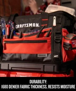 CRAFTSMAN Tool Bags VERSASTACK Red/Black Polyester 17-in Zippered Tool Bag 12 CRAFTSMAN Tool Bags VERSASTACK Red/Black Polyester 17-in Zippered Tool Bag -Craftsman Sales Shop 12182026