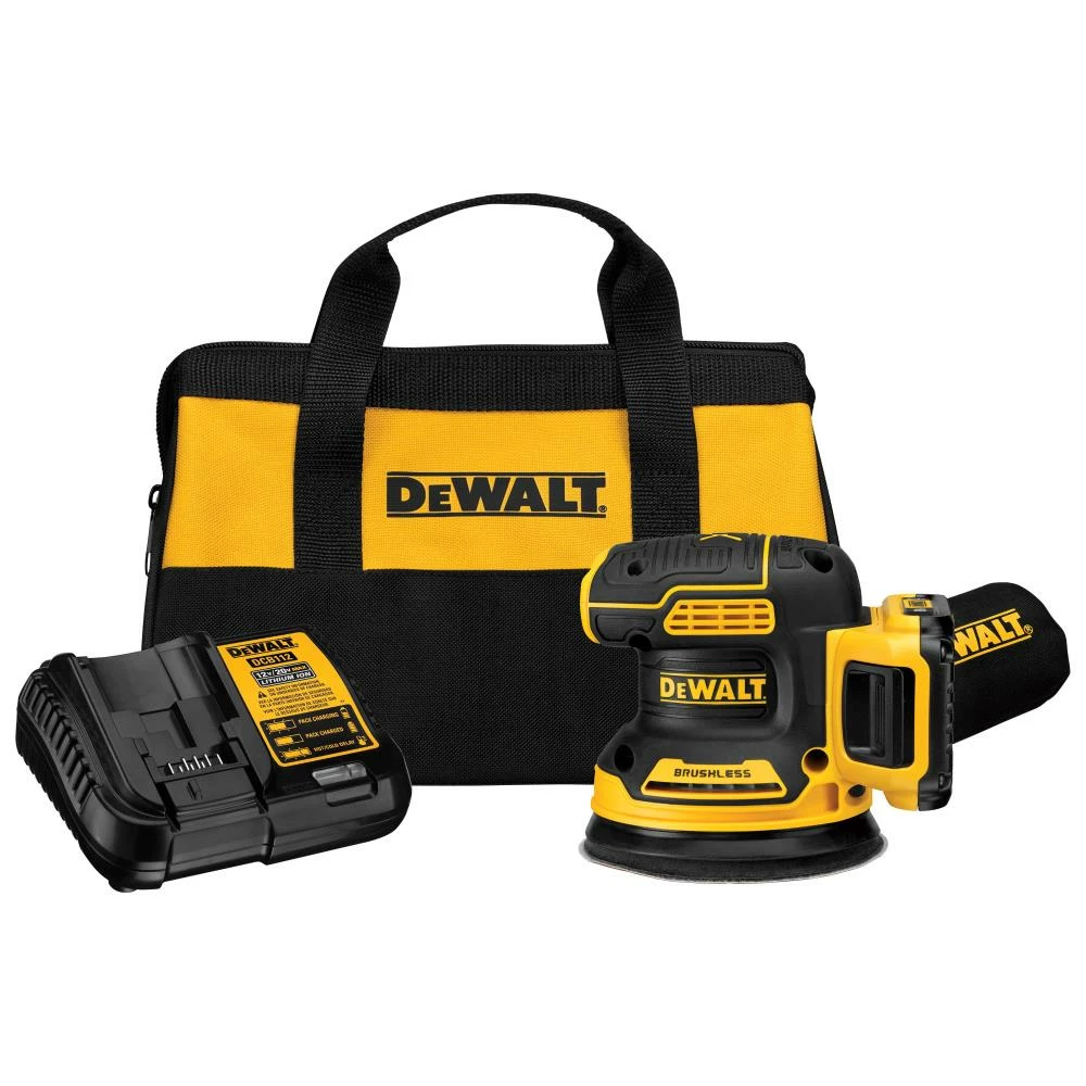 DEWALT Power Sanders 20-Volt Brushless Cordless Variable Speed Random Orbital Sander with Dust Management (Battery Included) 1 DEWALT Power Sanders 20-Volt Brushless Cordless Variable Speed Random Orbital Sander with Dust Management (Battery Included)