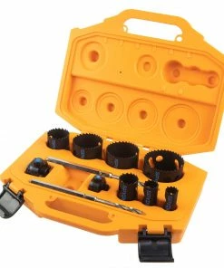 Spyder Hole Saws & Kits 11-Piece Set Bi-metal Arbored Adjustable Hole Saw Kit Set
