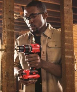 CRAFTSMAN Drills V20 20-volt Max 1/2-in Brushless Cordless Drill (2-Batteries Included and Charger Included) -Craftsman Sales Shop 14206810