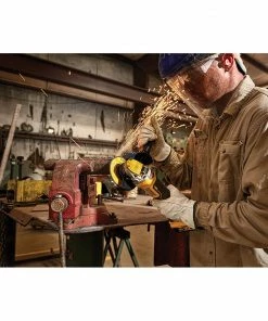 DEWALT Angle Grinders XR POWER DETECT 5-in 20-Volt Max Paddle Switch Brushless Cordless Angle Grinder (1-Battery and charger Included) -Craftsman Sales Shop 14447106