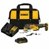 DEWALT Oscillating Tool Kits 6-Piece Brushless 20-volt Max 3-speed Oscillating Multi-Tool Kit with Soft Case (1-Battery Included)