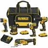 DEWALT Power Tool Combo Kits 5-Tool 20-Volt Max Brushless Power Tool Combo Kit with Soft Case (2-Batteries and charger Included)