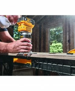 DEWALT Routers 1/4-in-Amp Variable Speed Brushless Fixed Cordless Router (Tool Only) 20 DEWALT Routers 1/4-in-Amp Variable Speed Brushless Fixed Cordless Router (Tool Only) -Craftsman Sales Shop 15140619