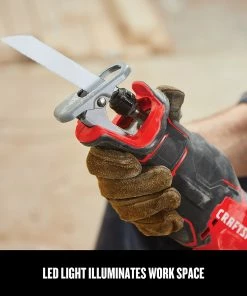 CRAFTSMAN Reciprocating Saws V20 20-volt Max Variable Speed Brushless Cordless Reciprocating Saw (Tool Only) 22 CRAFTSMAN Reciprocating Saws V20 20-volt Max Variable Speed Brushless Cordless Reciprocating Saw (Tool Only) -Craftsman Sales Shop 15319109