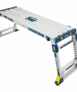 Werner Scaffolding 3.9-ft x 3.9-ft Aluminum Adjustable Work Platform 300 lbs. Capacity