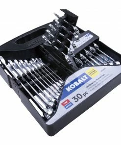 Kobalt Combination Wrenches & Sets 30-Piece Set 12-point Standard (SAE) and Metric Combination Standard Combination Wrench Set -Craftsman Sales Shop 15484717 scaled