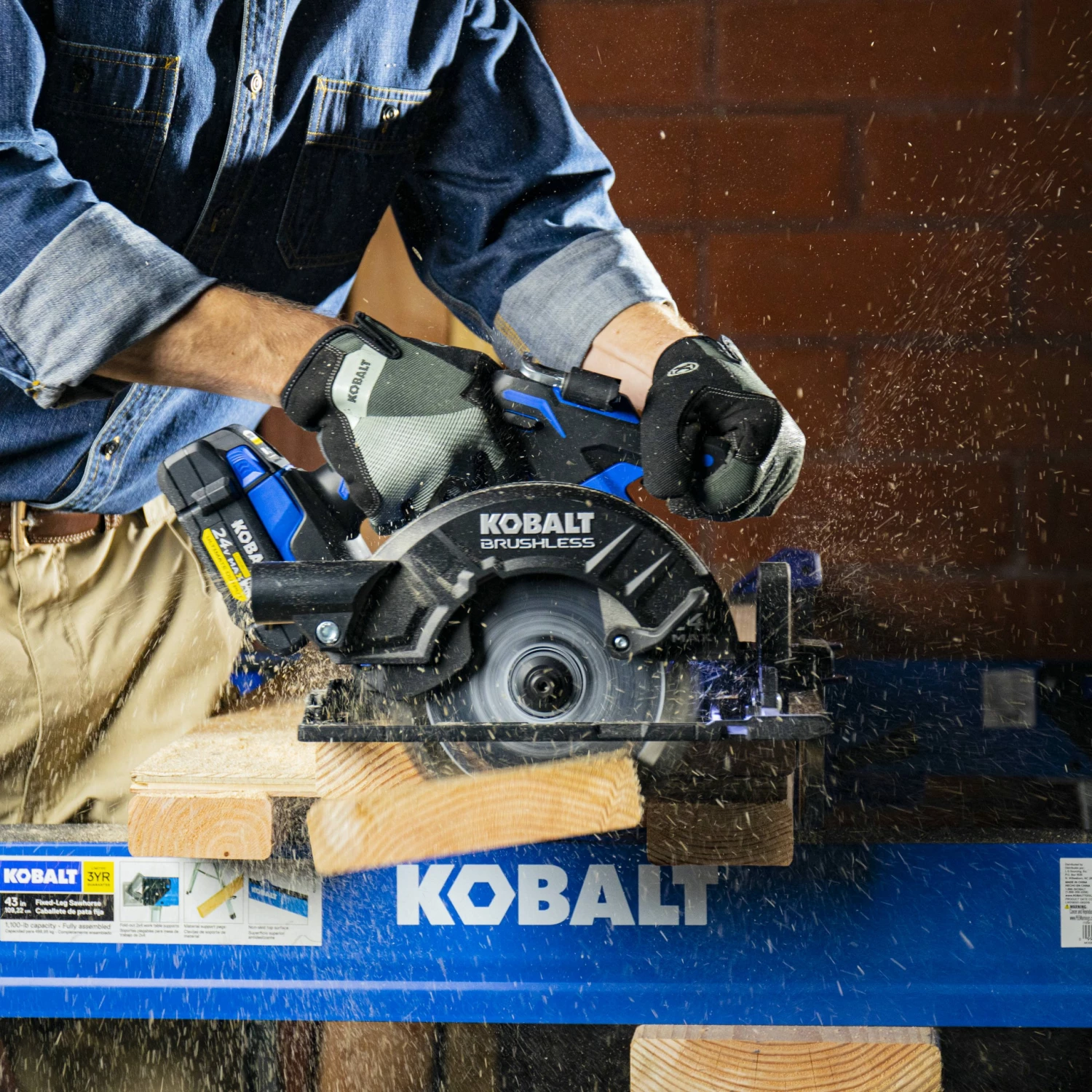 Kobalt Circular Saws 24-Volt XTR 7-1/4-in Brushless Cordless Circular Saw 14 Kobalt Circular Saws 24-Volt XTR 7-1/4-in Brushless Cordless Circular Saw - Image 14